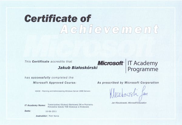 Microsoft-Certificate